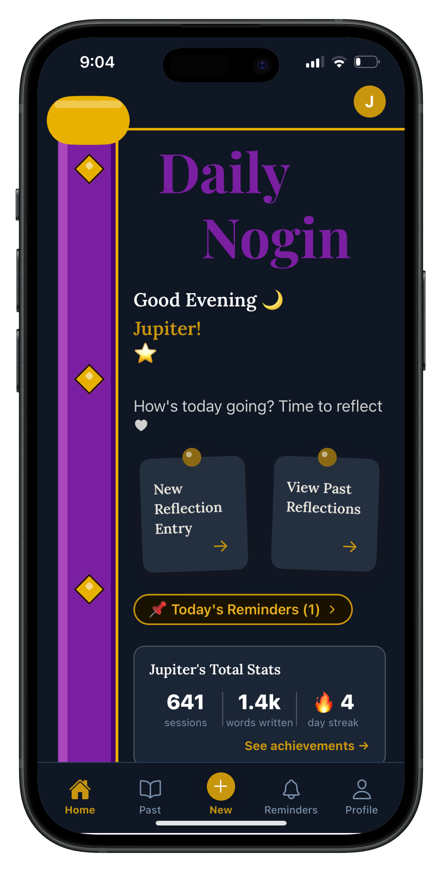 Home screen dark mode